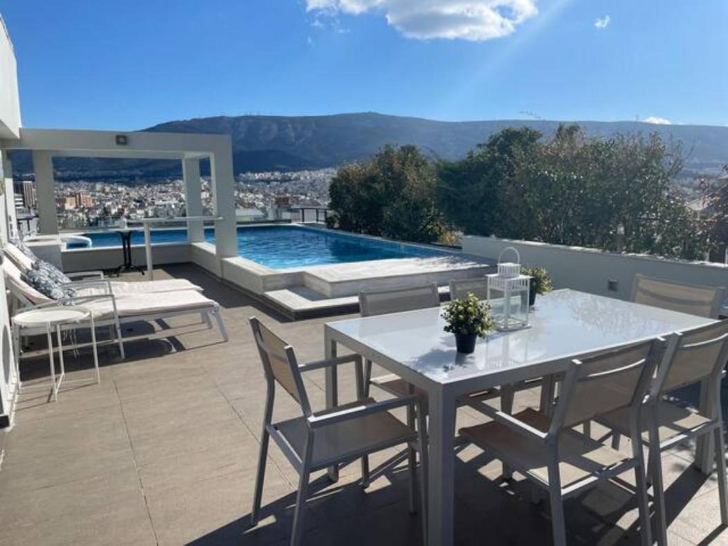 Athens Lycabettus Hill Penthouse, Private Roof Garden & Pool Apartment ภายนอก รูปภาพ