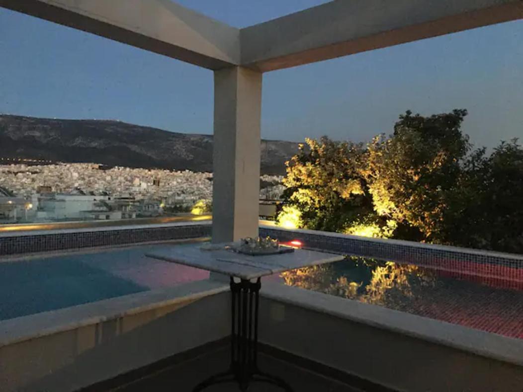 Athens Lycabettus Hill Penthouse, Private Roof Garden & Pool Apartment ภายนอก รูปภาพ