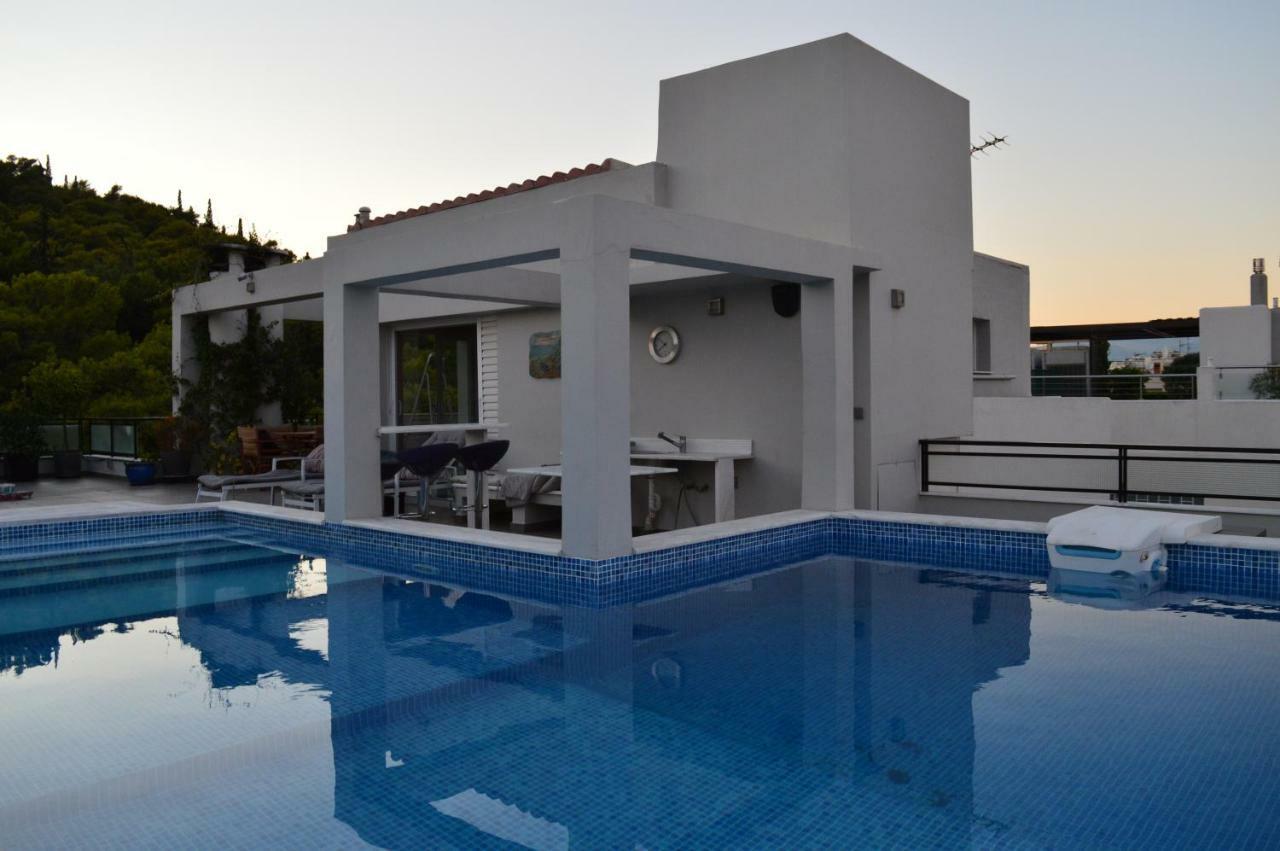 Athens Lycabettus Hill Penthouse, Private Roof Garden & Pool Apartment ภายนอก รูปภาพ