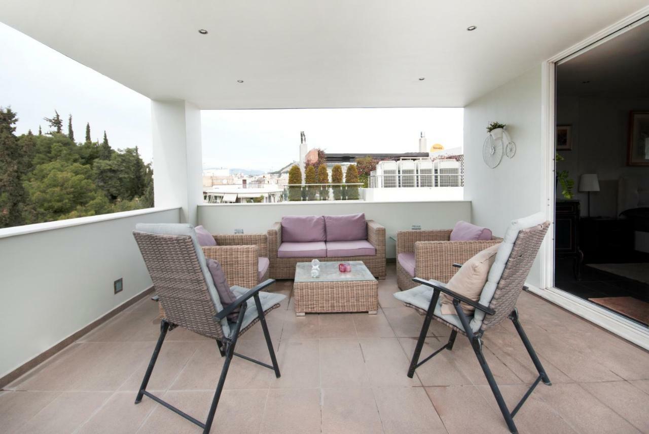 Athens Lycabettus Hill Penthouse, Private Roof Garden & Pool Apartment ภายนอก รูปภาพ